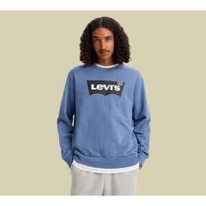 LEVI’S STANDARD GRAPHIC CREWNECK SWEATSHIRT IN SUNSET BLUE, Size: XS